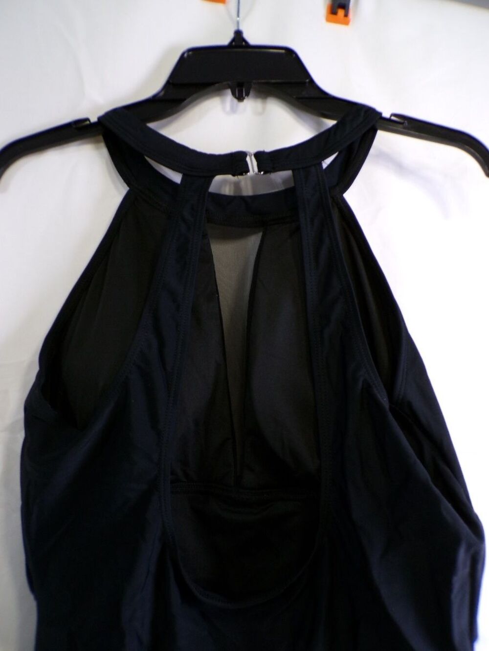 Women One Piece Halter Swimsuit XL Black 82% Polyamide 18% Elasthane - Picture 4 of 5